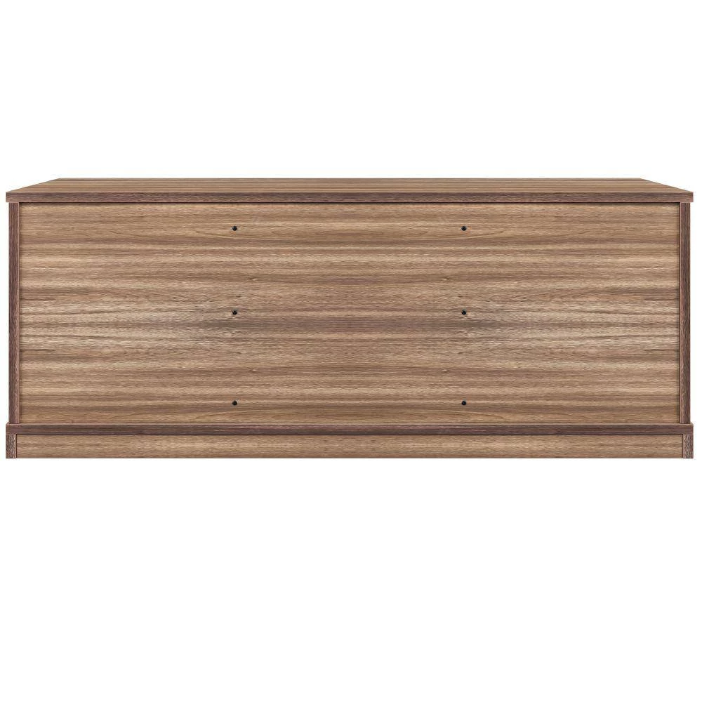 Antique Gray Storage Bench with Sliding Door and Adjustable Shelf (18 in. H x 46.7 in. W x 15.7 in. D) by Kahomvis 3 Antique Gray Storage Bench with Sliding Door and Adjustable Shelf (18 in. H x 46.7 in. W x 15.7 in. D) by Kahomvis - Image 3