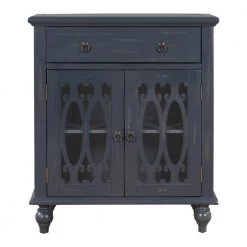 31.5 in. Antique Gray Modern Acacia Wood Accent Buffet Sideboard Storage Cabinet with Adjustable Shelf and Doors by Kahomvis -Kahomvis Sales Store antique gray kahomvis sideboards buffet tables u lkwf2 75aae 4f 1000