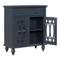 31.5 in. Antique Gray Modern Acacia Wood Accent Buffet Sideboard Storage Cabinet with Adjustable Shelf and Doors by Kahomvis -Kahomvis Sales Store antique gray kahomvis sideboards buffet tables u lkwf2 75aae 76 1000