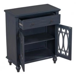 31.5 in. Antique Gray Modern Acacia Wood Accent Buffet Sideboard Storage Cabinet with Adjustable Shelf and Doors by Kahomvis -Kahomvis Sales Store antique gray kahomvis sideboards buffet tables u lkwf2 75aae 77 1000