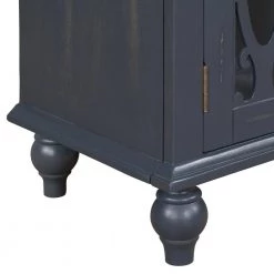 31.5 in. Antique Gray Modern Acacia Wood Accent Buffet Sideboard Storage Cabinet with Adjustable Shelf and Doors by Kahomvis -Kahomvis Sales Store antique gray kahomvis sideboards buffet tables u lkwf2 75aae fa 1000