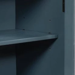 33.4 in. Antique Navy Blue Acacia Wood Accent Storage Cabinet with Drawers and Adjustable Shelf by Kahomvis -Kahomvis Sales Store antique navy blue kahomvis accent cabinets u lkwf2 72aav 76 1000