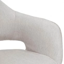 Adel Modern Beige Arm Chair Dining Chair with Beech Legs (Set of 2) by Glamour Home -Kahomvis Sales Store beige glamour home dining chairs ghdc 1190 76 1000