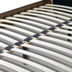 Arlo Beige Fabric Twin Upholstered Headboard Bed with Wings and Button Tufting by Glamour Home -Kahomvis Sales Store beige glamour home panel beds ghub 1476 4f 1000