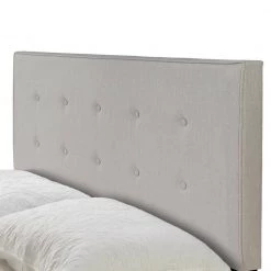 Auryon Beige Fabric Queen Bed with Button Tufting by Glamour Home -Kahomvis Sales Store beige glamour home panel beds ghub 1525 1f 1000