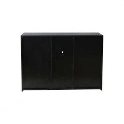 Black High Gloss Wood Buffet with LED Light by Kahomvis -Kahomvis Sales Store black high gloss effect finish to the front of the unit kahomvis sideboards buffet tables js lkw33s030 66 1000