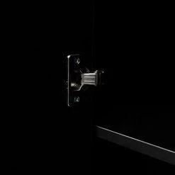 Black High Gloss Wood Buffet with LED Light by Kahomvis -Kahomvis Sales Store black high gloss effect finish to the front of the unit kahomvis sideboards buffet tables js lkw33s030 fa 1000