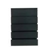 5 Drawers Black Woodgrain Storage Chest of Drawers (43.9 in. W X 16.53 in. D) by Kahomvis