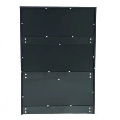 5 Drawers Black Woodgrain Storage Chest of Drawers (43.9 in. W X 16.53 in. D) by Kahomvis -Kahomvis Sales Store black kahomvis chest of drawers js lkw3 0036 66 1000