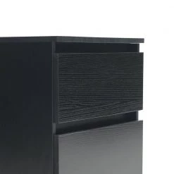 2-Drawer Black Chest of-Drawers (19.68 in. H x 19.68 in. W x 15.74 in. D) by Kahomvis 16 2-Drawer Black Chest of-Drawers (19.68 in. H x 19.68 in. W x 15.74 in. D) by Kahomvis -Kahomvis Sales Store black kahomvis chest of drawers js lkw33 740 44 1000