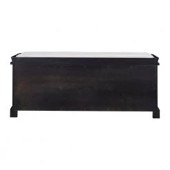 Black Storage Bench with Removable Cushion 2-Drawers and 2-Cabinets (17.5 in. H x 42.9 in. W x 15.9 in. D) by Kahomvis 11 Black Storage Bench with Removable Cushion 2-Drawers and 2-Cabinets (17.5 in. H x 42.9 in. W x 15.9 in. D) by Kahomvis -Kahomvis Sales Store black kahomvis dining benches tre lkwf1 2aab 66 1000