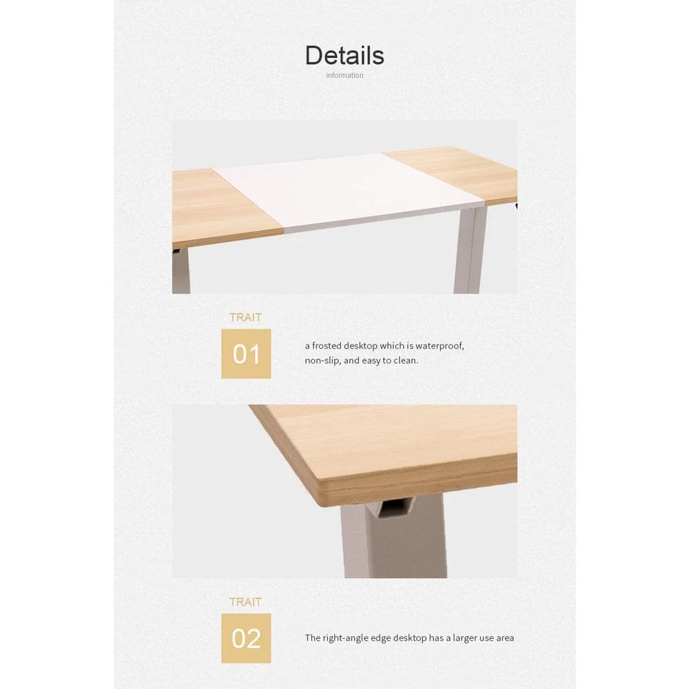 47.24 in. Rectangular Black Wood Height Adjustable Electric Standing Desk with Steel Frame and Muting Dual Motor by Kahomvis 3 47.24 in. Rectangular Black Wood Height Adjustable Electric Standing Desk with Steel Frame and Muting Dual Motor by Kahomvis - Image 3