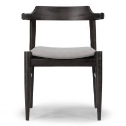 Atlas Retro Modern Black Wood Chair with Curved Back (Set of 2) by Glamour Home -Kahomvis Sales Store black light grey glamour home accent chairs ghdc 1447 c3 1000