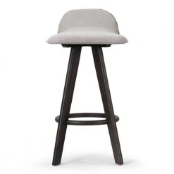 Asta 25.98 in. Black Rubberwood Bar Stool with Low Back Seat Height (Set of 2) by Glamour Home -Kahomvis Sales Store black light grey glamour home bar stools ghstl 1437 c3 1000