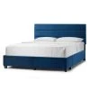 Arnia Navy Blue Queen Bed Captain's Bed with 2-Storage Drawers by Glamour Home