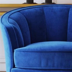 Blue Modern Velvet Upholstered Accent Barrel Chair (Set of 1) by Kahomvis 10 Blue Modern Velvet Upholstered Accent Barrel Chair (Set of 1) by Kahomvis -Kahomvis Sales Store blue kahomvis accent chairs bb lkwf2 1aac 4f 1000