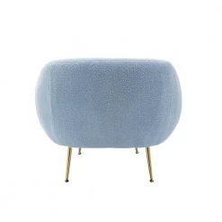 Blue Modern Altay Velvet Leisure Accent Chair and Ottoman Set by Kahomvis 14 Blue Modern Altay Velvet Leisure Accent Chair and Ottoman Set by Kahomvis -Kahomvis Sales Store blue kahomvis accent chairs of lwwf2 96aak 66 1000