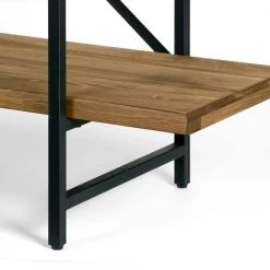 75 in. Brown/Black Metal 4-shelf Etagere Bookcase with Open Back by Glamour Home -Kahomvis Sales Store brown black frame glamour home bookcases bookshelves ghdsv 1162 44 1000