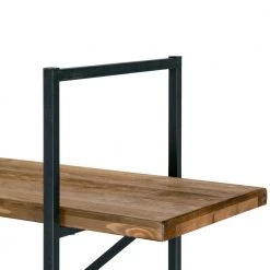 75 in. Brown/Black Metal 4-shelf Etagere Bookcase with Open Back by Glamour Home -Kahomvis Sales Store brown black frame glamour home bookcases bookshelves ghdsv 1162 fa 1000