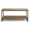 Ailis 40 in. Brown/Black Medium Rectangle Wood Coffee Table by Glamour Home