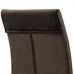 Areli Brown Velvet Dining Chair with Upholstered Legs (Set of 2) by Glamour Home 14 Areli Brown Velvet Dining Chair with Upholstered Legs (Set of 2) by Glamour Home -Kahomvis Sales Store brown glamour home dining chairs ghdc 1428 fa 1000