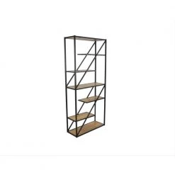 71 in. Brown Wood 5-Shelf Etagere Bookcase with Asymmetrical Shelves by Kahomvis 8 71 in. Brown Wood 5-Shelf Etagere Bookcase with Asymmetrical Shelves by Kahomvis -Kahomvis Sales Store brown kahomvis bookcases bookshelves gp lkw9 0165 c3 1000