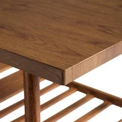 45.4 in. Brown Rectangle Wood Coffee Table with Bottom Storage Shelf by Kahomvis -Kahomvis Sales Store brown kahomvis coffee tables rys lkw2 951 1f 1000