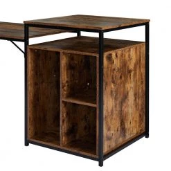 70.8 in. Rectangular Brown Wood Computer Desk for Home Office with CPU Storage Space, Storage Shelf and Printer Stand by Kahomvis -Kahomvis Sales Store brown kahomvis computer desks sl lkwf 0aad 77 1000