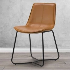 Amery Iron Frame Vintage Cappuccino Faux Leather Dining Chair (Set of 2) by Glamour Home 13 Amery Iron Frame Vintage Cappuccino Faux Leather Dining Chair (Set of 2) by Glamour Home -Kahomvis Sales Store cappuccino glamour home dining chairs ghdc 1276 31 1000