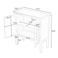 Dark Blue Wood Buffet Sideboard Storage Cabinet with Adjustable Shelves and Glass Mirrored Doors by Kahomvis -Kahomvis Sales Store dark blue kahomvis sideboards buffet tables u lkwf2 28aav c3 1000