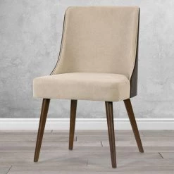 Asma Beige Fabric Chair with Dark Brown Bentwood Back and Solid Wood Legs (Set of 2) by Glamour Home 15 Asma Beige Fabric Chair with Dark Brown Bentwood Back and Solid Wood Legs (Set of 2) by Glamour Home -Kahomvis Sales Store dark brown beige glamour home accent chairs ghdc 1434 31 1000