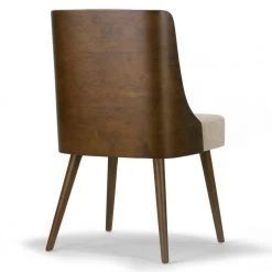 Asma Beige Fabric Chair with Dark Brown Bentwood Back and Solid Wood Legs (Set of 2) by Glamour Home 12 Asma Beige Fabric Chair with Dark Brown Bentwood Back and Solid Wood Legs (Set of 2) by Glamour Home -Kahomvis Sales Store dark brown beige glamour home accent chairs ghdc 1434 44 1000