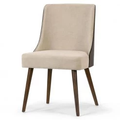 Asma Beige Fabric Chair with Dark Brown Bentwood Back and Solid Wood Legs (Set of 2) by Glamour Home 11 Asma Beige Fabric Chair with Dark Brown Bentwood Back and Solid Wood Legs (Set of 2) by Glamour Home -Kahomvis Sales Store dark brown beige glamour home accent chairs ghdc 1434 4f 1000