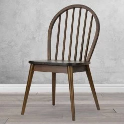 Astra Dark Brown Solid Wood Chair with Windsor Back (Set of 2) by Glamour Home 15 Astra Dark Brown Solid Wood Chair with Windsor Back (Set of 2) by Glamour Home -Kahomvis Sales Store dark brown glamour home accent chairs ghdc 1444 31 1000