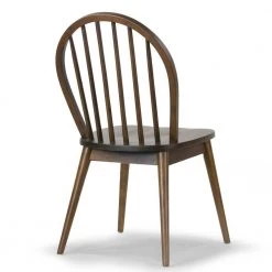 Astra Dark Brown Solid Wood Chair with Windsor Back (Set of 2) by Glamour Home 13 Astra Dark Brown Solid Wood Chair with Windsor Back (Set of 2) by Glamour Home -Kahomvis Sales Store dark brown glamour home accent chairs ghdc 1444 44 1000