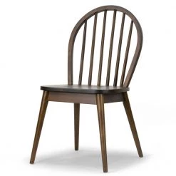 Astra Dark Brown Solid Wood Chair with Windsor Back (Set of 2) by Glamour Home 12 Astra Dark Brown Solid Wood Chair with Windsor Back (Set of 2) by Glamour Home -Kahomvis Sales Store dark brown glamour home accent chairs ghdc 1444 4f 1000