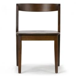 Astor Dark Brown Solid Wood Chair with Curved Back (Set of 2) by Glamour Home 9 Astor Dark Brown Solid Wood Chair with Curved Back (Set of 2) by Glamour Home -Kahomvis Sales Store dark brown glamour home dining chairs ghdc 1442 c3 1000