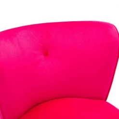 Fuchsia Velvet Fabric Upholstered Side Chair(Set of 1) by Kahomvis -Kahomvis Sales Store fuchsia kahomvis accent chairs bb lkwf2 8aaf 4f 1000