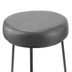 Amie 26.25 in. Grey Backless Counter Stool with Gunmetal Grey Frame (Set of 2) by Glamour Home 7 Amie 26.25 in. Grey Backless Counter Stool with Gunmetal Grey Frame (Set of 2) by Glamour Home -Kahomvis Sales Store gray glamour home bar stools ghstl 1352 1f 1000