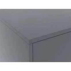 Modern Gray Metal Storage Cabinet with 6-Doors, 3-Tier Office Storage Cabinet for Bedroom or Entryway by Kahomvis -Kahomvis Sales Store gray kahomvis accent cabinets db lkw5 2955 4f 1000