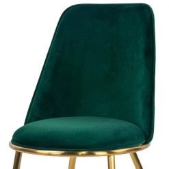Anzu Green Velvet Dining Chair with Golden Metal Legs (Set of 2) by Glamour Home -Kahomvis Sales Store green golden legs glamour home dining chairs ghdc 1415 76 1000