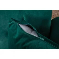 63.77 in. Green Velvet Fabric Upholstered 2-Seater Modern Loveseat with Rose Gold Metal Feet and Pillows by Kahomvis -Kahomvis Sales Store green kahomvis loveseats cm lkw3 6041 1f 1000