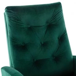 Green Velvet Tufted Fabric Modern High Back Rocking Arm Chair (Set of 1) by Kahomvis 13 Green Velvet Tufted Fabric Modern High Back Rocking Arm Chair (Set of 1) by Kahomvis -Kahomvis Sales Store green kahomvis rockers gliders ottomans bb lkwf 61aad 4f 1000
