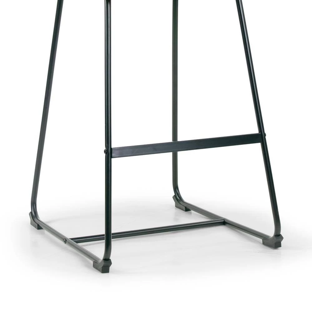 Aulani Grey Upholstered Metal Frame 30 in. Bar Stool with Puffy Cushions (Set of 2) by Glamour Home 7 Aulani Grey Upholstered Metal Frame 30 in. Bar Stool with Puffy Cushions (Set of 2) by Glamour Home - Image 7