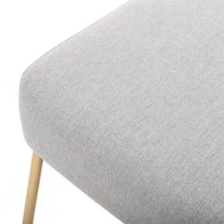 Grey Linen Wire Metal Frame Slipper Chair, Armless Adjustable Accent Chair (Box of 1) by Kahomvis -Kahomvis Sales Store grey kahomvis accent chairs bb lkpp 25aag 4f 1000