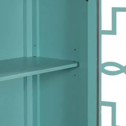 36 in. Navy Green Acacia Wood Accent Buffet Sideboard Storage Cabinet with Doors and Adjustable Shelf by Kahomvis -Kahomvis Sales Store navy green kahomvis sideboards buffet tables u lkwf2 76aag 76 1000