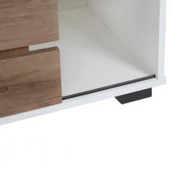 Oak Accent Storage Cabinet with Sliding Slat Door by Kahomvis -Kahomvis Sales Store oak kahomvis accent cabinets gp lkw9 0261 44 1000