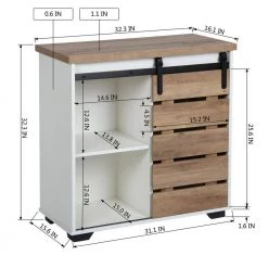 Oak Accent Storage Cabinet with Sliding Slat Door by Kahomvis -Kahomvis Sales Store oak kahomvis accent cabinets gp lkw9 0261 76 1000