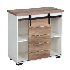 Oak Accent Storage Cabinet with Sliding Slat Door by Kahomvis -Kahomvis Sales Store oak kahomvis accent cabinets gp lkw9 0261 77 1000