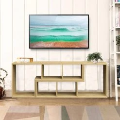 11.81 in. Oak Color Wood 6-Shelf Double L-Shaped Etagere Bookcase with Extendable and Twistable by Kahomvis 15 11.81 in. Oak Color Wood 6-Shelf Double L-Shaped Etagere Bookcase with Extendable and Twistable by Kahomvis -Kahomvis Sales Store oak kahomvis bookcases bookshelves js lkw3 3145 31 1000